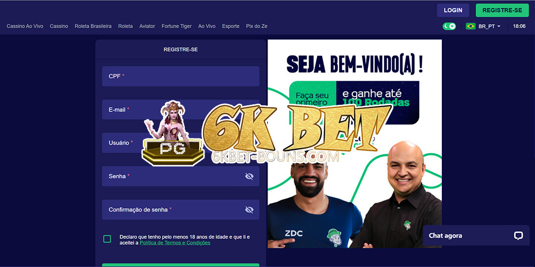 6k bet registrar